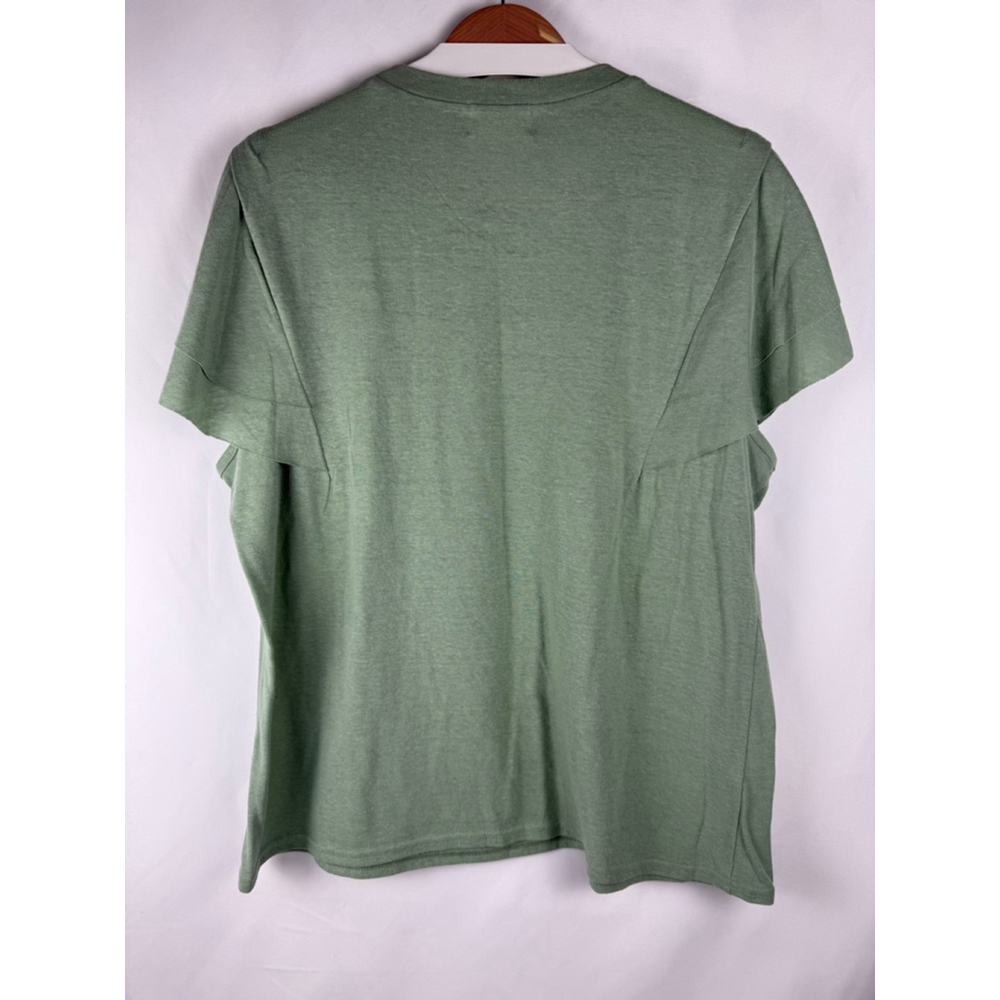 Women's Melloday Ruffle Sleeve T-Shirt Green Size XL $10 w/$25 purchase - Picture 4 of 5